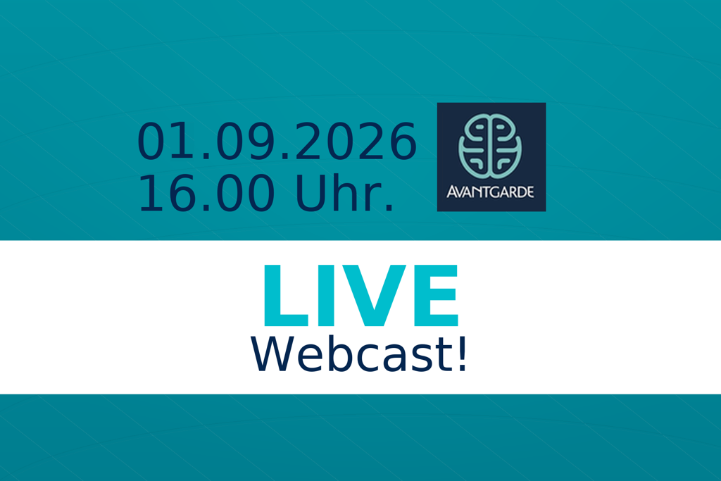 Live-Webcast am 01.09.2026 um 16:00 Uhr - Avantgarde Co-Pilot